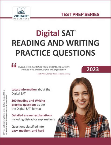 Digital SAT Reading and Writing Practice Test 9 .